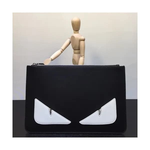 Fendi 2019 Leather Bag Bugs Clutch Bag ,29.5CM - 펜… - 1