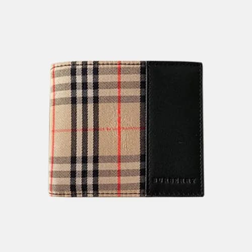 Burberry 2019 Check Leather Wallet - 버버리 체크 레더 남성용… - 1