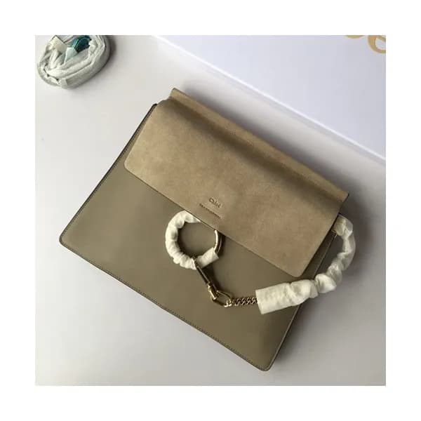 Chole 2019 Faye Leather Shoulder Bag, 32cm - 끌로에 … - 1