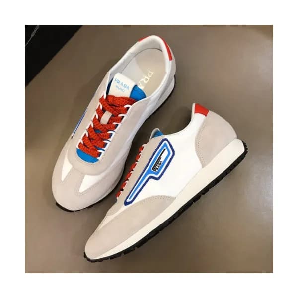 Prada 2019 Mm/Wm Casual Logo Leather Sneakers - 프라… - 1