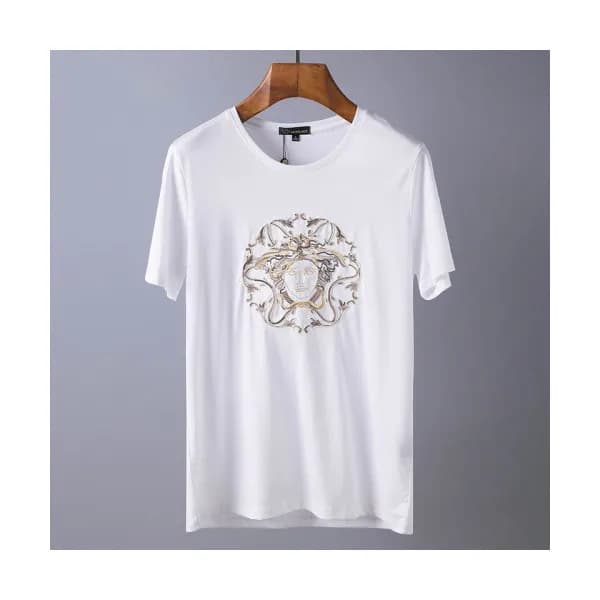 Versace 2019 Mens Printing Short Sleeved Tshirt - … - 1