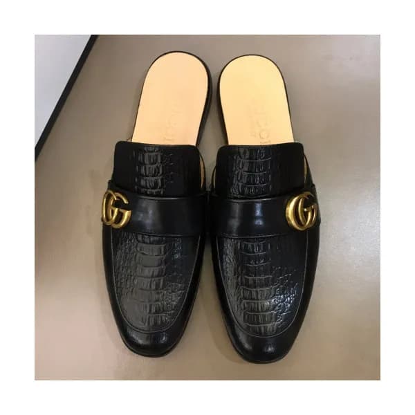 [커스텀급]Gucci 2019 Mens Vintage GG Logo Blopper-mule… - 1