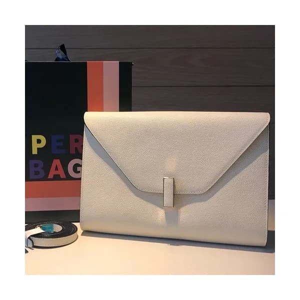 Valextra 2019 Epsom Leather Shoulder Bag,28CM - 발렉… - 1