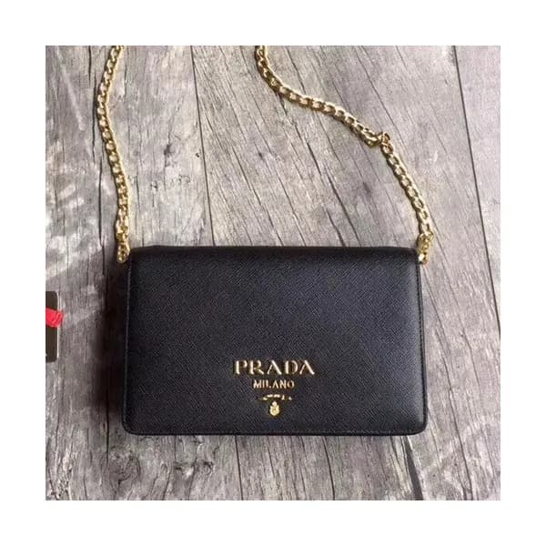 Prada 2019 Leather Chain Shoulder Cross Bag,20cm -… - 1