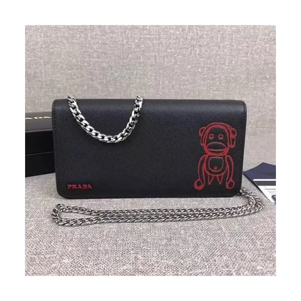 Prada 2019 Leather Mini Shoulder Cross Bag,18.5CM … - 1