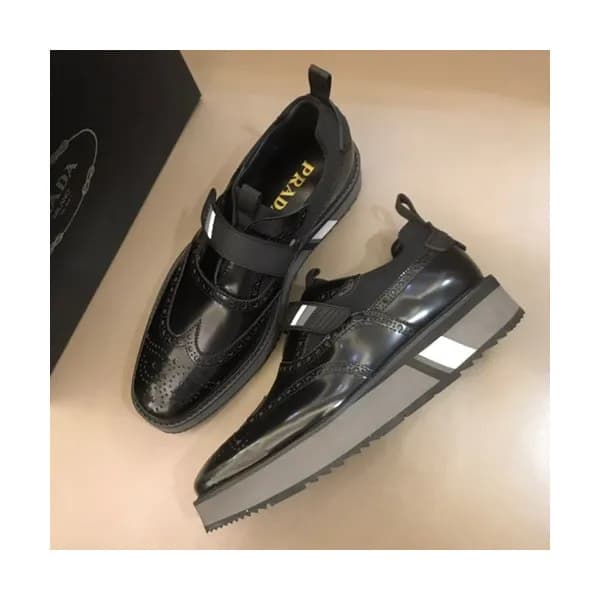 Prada 2019 Mens Leather Shoes - 프라다 2019 남성용 레더 슈즈… - 1
