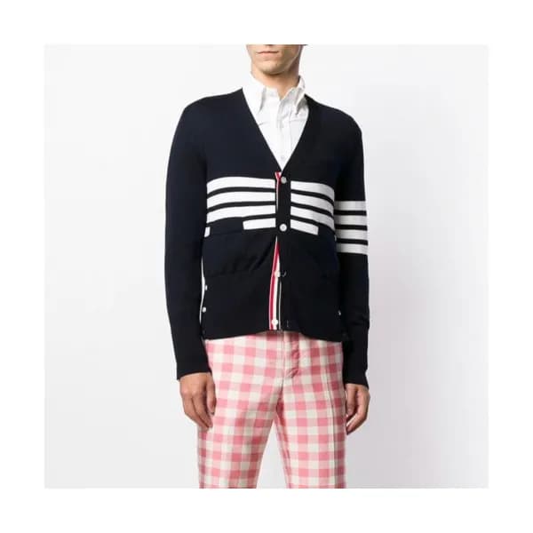 Thom Browne 2019 Mens Wool V-neck Cardigan - 톰브라운… - 1