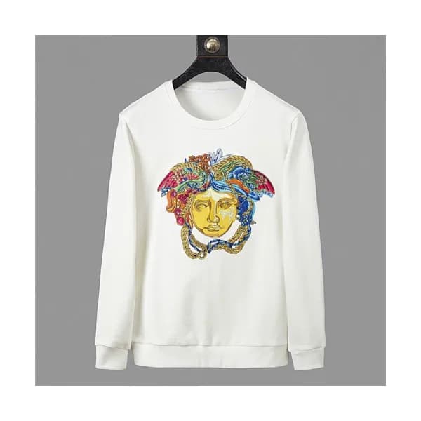Versace 2019 Mens Medusa Logo Crew-neck Tshirt - 베… - 1