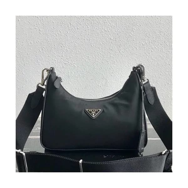 Prada 2019 Nylon Hobo Tote Shoulder Bag,22CM - 프라다… - 1