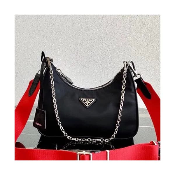 Prada 2019 Nylon Hobo Tote Shoulder Bag,22CM - 프라다… - 1