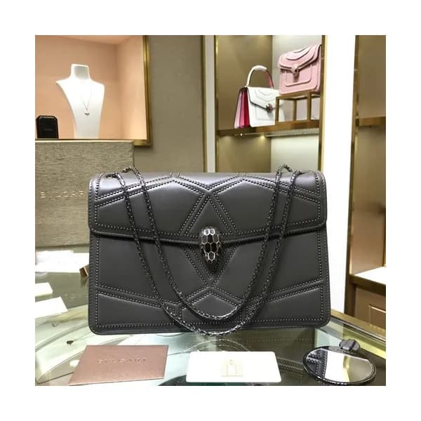 Bvlgari 2019 Serpenti Chain Shoulder Bag,28CM - 불가… - 1