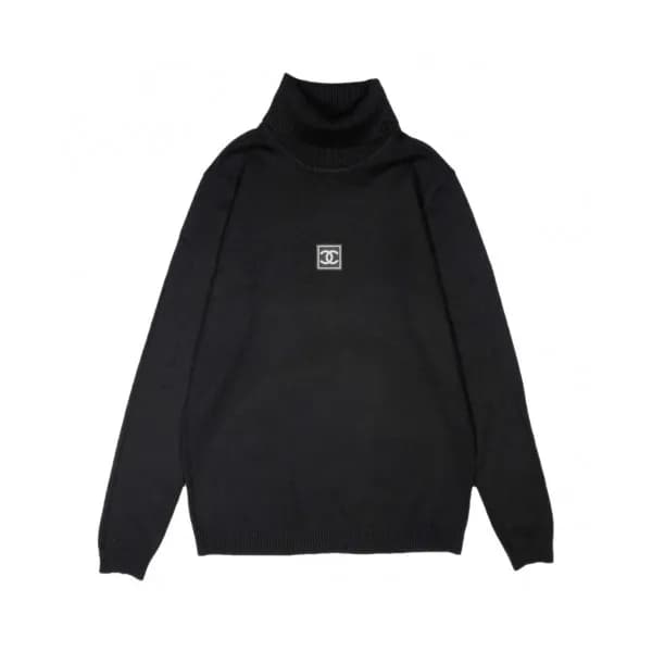 Chanel 2019 Mens Crew-neck Logo Wool Sweater - 샤넬 … - 1