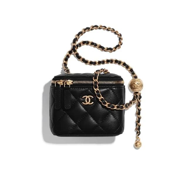 Chanel 2020 Leather Chain Shoulder Cross Bag,11CM … - 1