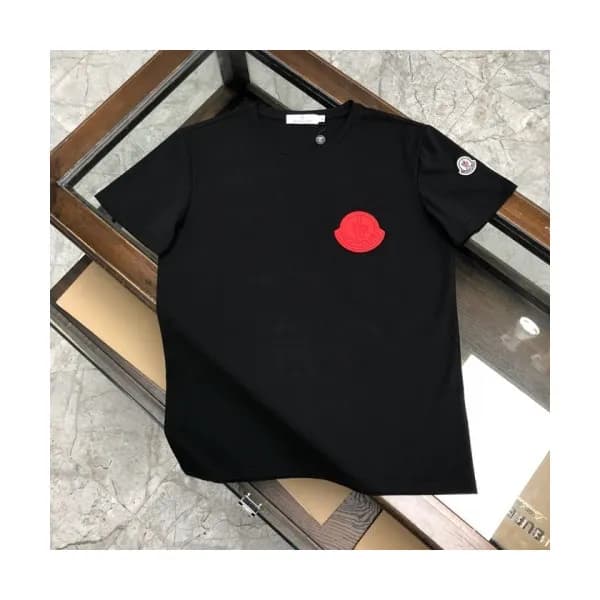 [매장판]Moncler 2020 Mens Logo Silket Crew-neck Short… - 1
