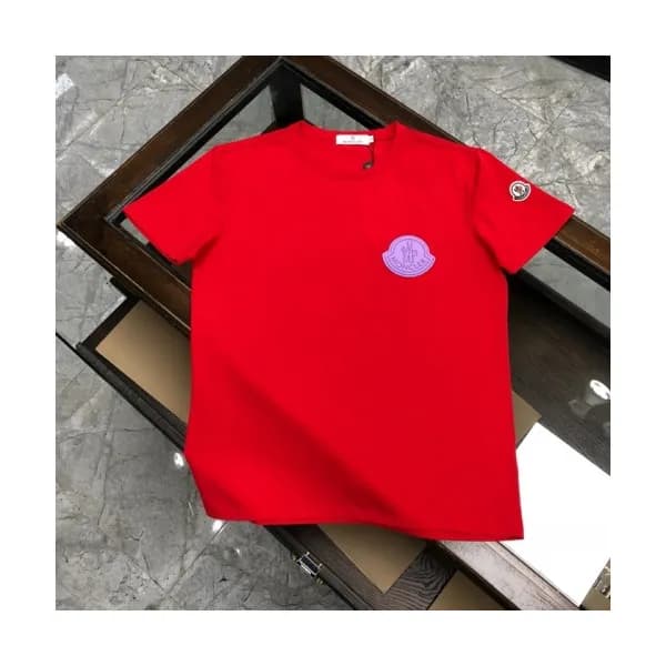 [매장판]Moncler 2020 Mens Logo Silket Crew-neck Short… - 1