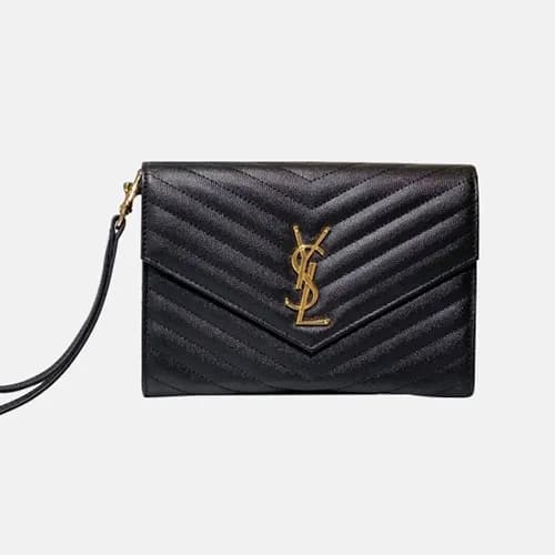 Saint Laurent 2020 Leather Clutch Bag,21CM - 입생로랑 … - 1