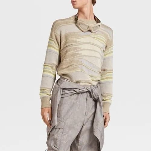 [제냐]Zegna 2020 Mens Basic Crew-neck Wool Sweater -… - 1