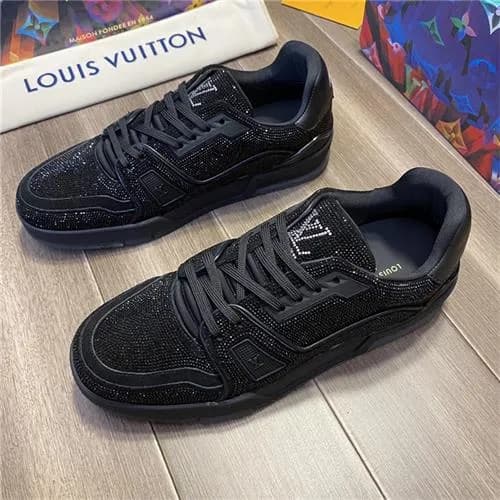Louis Vuitton 2020 Men's Leather Sneakers - 루이… - 1