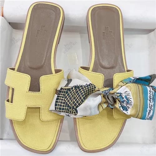 Hermes 2021 Women's Leather Slipper - 에르메스 202… - 1