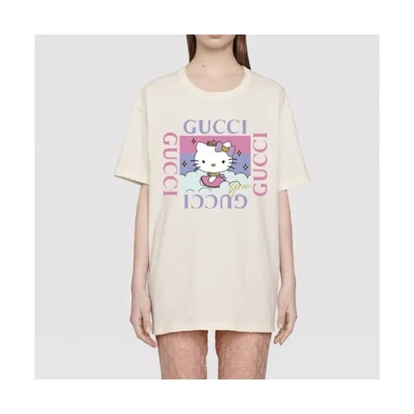 [기획상품]Gucci Mm/Wm Logo Short Sleeved Tshirts Ivor… - 1