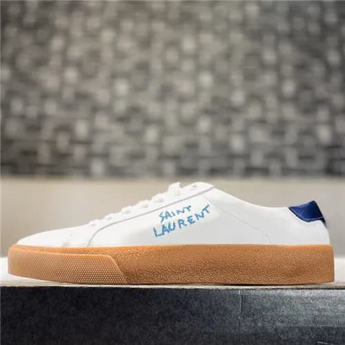 [매장판]Saint Laurent 2021 Men's Leather Sneakers… - 1