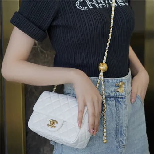 [럭셔리한]Chanel 2021 Women's Classic Flap Glod Ba… - 1