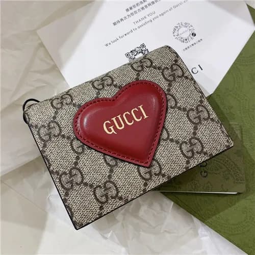 [러블리]Gucci 2021 Women's LOVE Leather Wallet,11… - 1