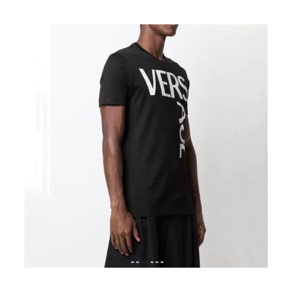 Versace Mens Logo Short Sleeved Tshirts Black - 베… - 1