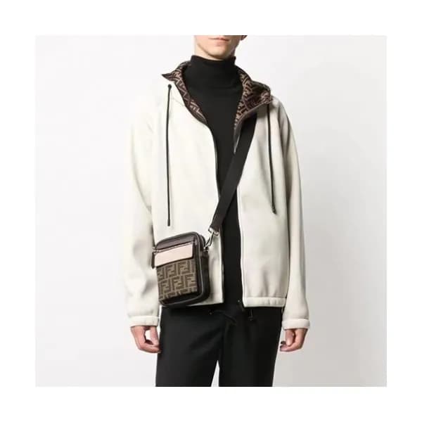 Fendi Mens Casual Leather Jackets White - 펜디 2021… - 1