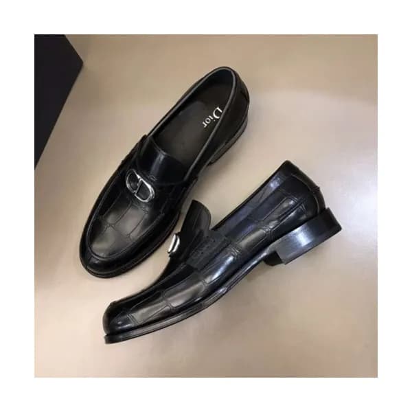 디올 남성 레더 로퍼 Size(240-270) 블랙 - Dior Men's Le… - 1