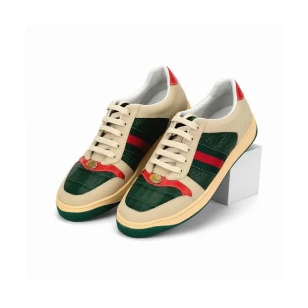 구찌 남성 트렌디 레더 스니커즈 Size(240 - 270) 그린 - Gucci 2021… - 1