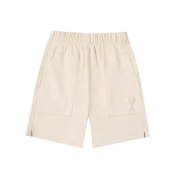 아미 남성 캐쥬얼 아이보리 반바지 - Mens Ivory Half-pants - ami02… - 1