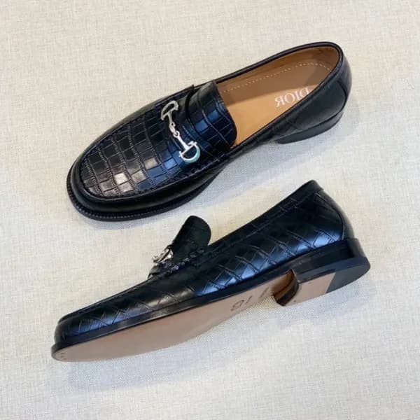디올 남성 모던 블랙 로퍼 - Mens Black Loafer - dio01779x - 1