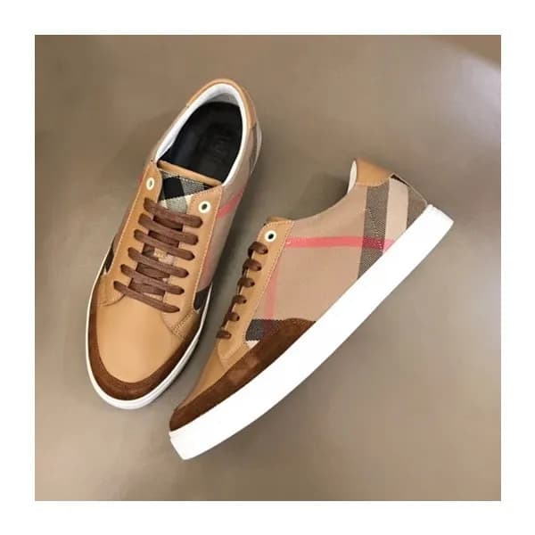 버버리 남성 빈티지 브라운 스니커즈 - Mens Brown Sneakers - bur043… - 1