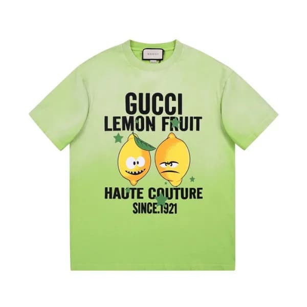 구찌 남성 그린 크루넥 반팔티 - Mens Green Tshirts - guc04857x - 1