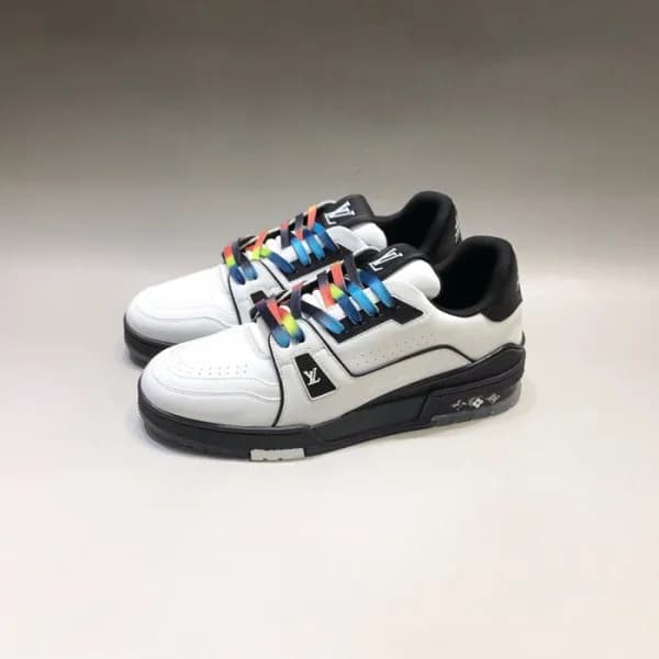 루이비통 남성 트렌디 레드 스니커즈 - Mens Red Sneakers - lou05171… - 1