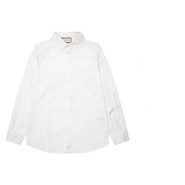 구찌 남성 트렌디 화이트 셔츠 - Gucci Mens White Tshirts - gu00… - 1