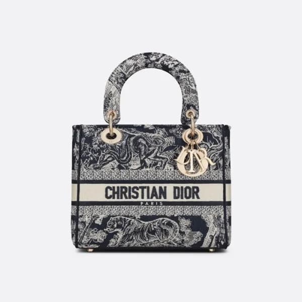 디올 여성 블랙 레이디백 - Dior Womens Black Lady Bag - di93x - 1