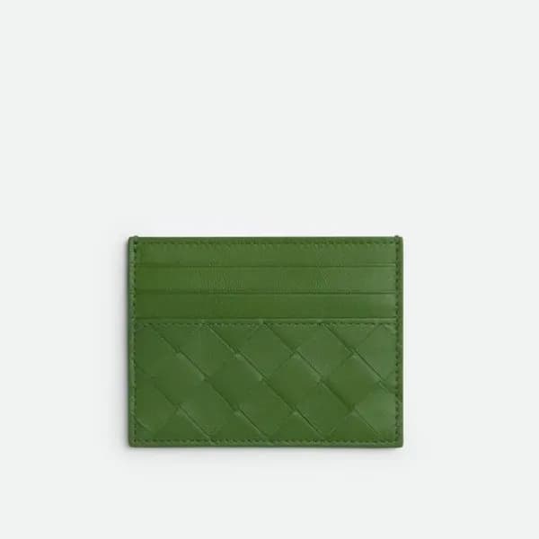 보테가베네타 남성 그린 카드 지갑 - Bottega Veneta Mens Green Car… - 1