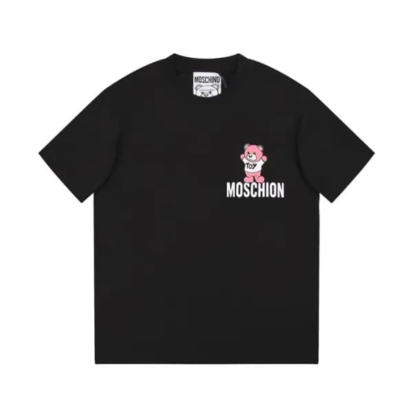 모스키노 남/녀 크루넥 블랙 반팔티 - Moschino Unisex Black Tshirt…