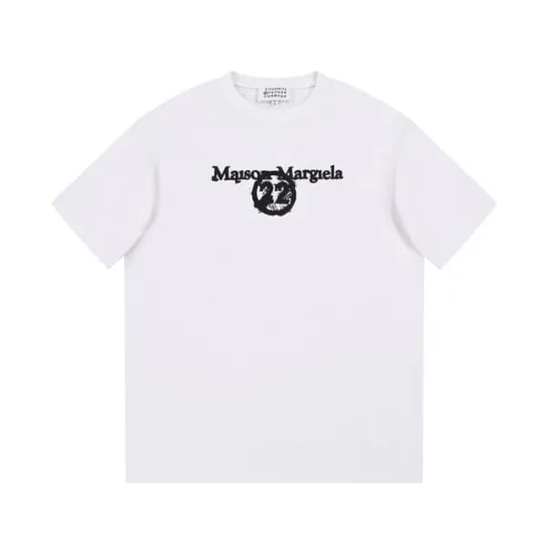 메종마르지엘라 남/녀 크루넥 화이트 반팔티 - Maison Margiela Unisex W… - 1