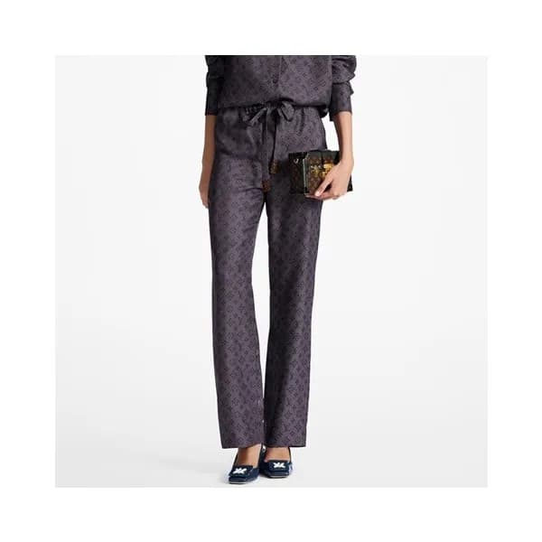 루이비통 여성 블랙 팬츠 - Louis vuitton Womens Black Pants -… - 1
