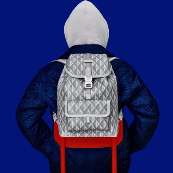 디올 남성 그레이 백팩 - Dior Mens Gray Back Pack - di546x - 1