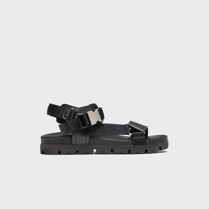 프라다 남성 스포티 가죽 나일론 테이프 샌들 【매장-150만원대】 - Prada Mens … - 1