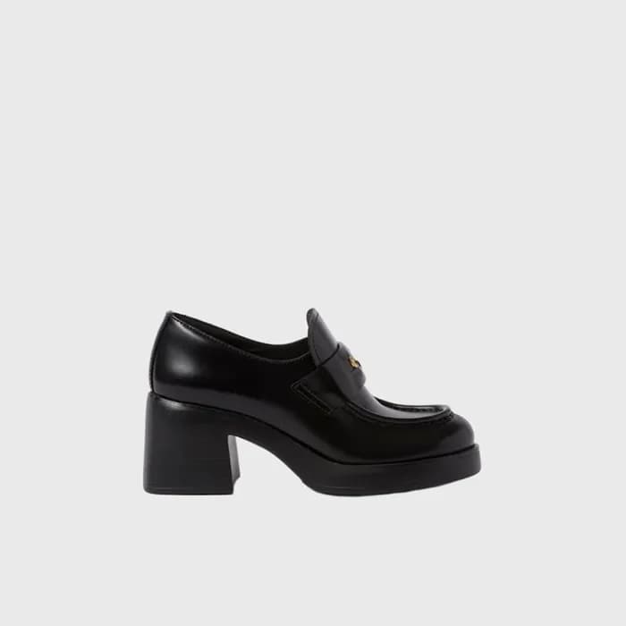 미우미우 여성 페니 로퍼 힐 【매장-170만원대】 - Miumiu Womens Black … - 1