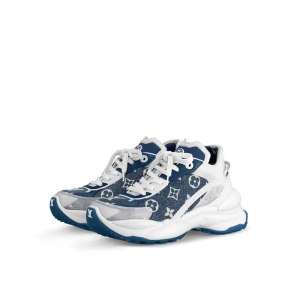 루이비통 여성 블루 스니커즈 - Louis vuitton Womens Blue Sneake… - 1