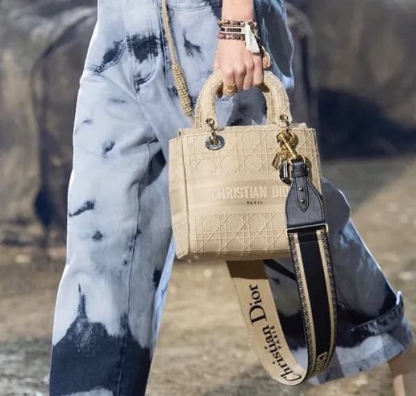 디올 여성 베이지 레이디 백 - Dior Womens Beige Lady Bag - dib… - 1