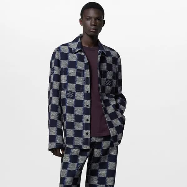 루이비통 남성 블루 셔츠 - Louis vuitton Mens Blue Shirts - l… - 1
