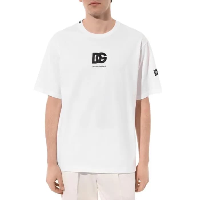 돌체앤가바나 남성 화이트 티셔츠 - Dolce&Gabbana Mens White Tshir… - 1