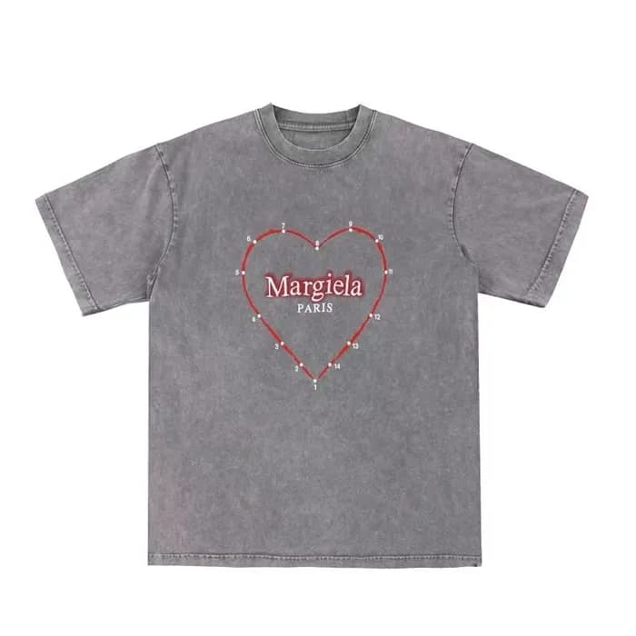 메종마르지엘라 남/녀 그레이 티셔츠 - Maison Margiela Unisex Tshir… - 1